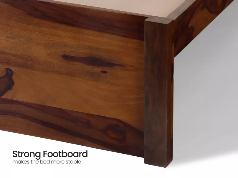 Vesta Solid Wood King Size Double Bed